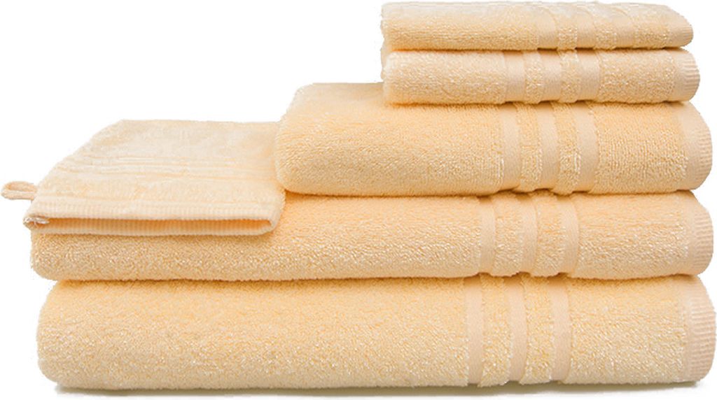 grace grand spa Handtuch Aktion mit Streifen-Bordüre Gelb One Size