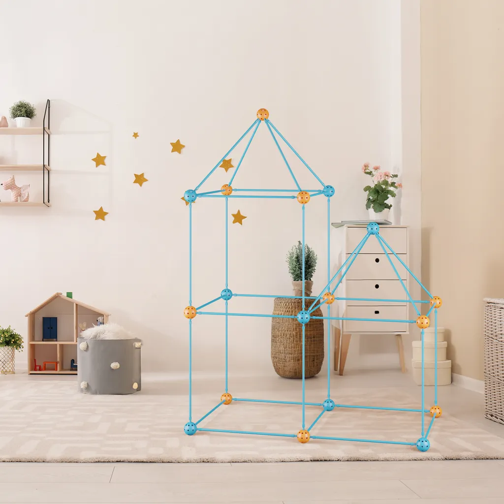 Jeu de Construction de Cabane Enfant Kit DIY Grotte Intérieur Extérieur - 2