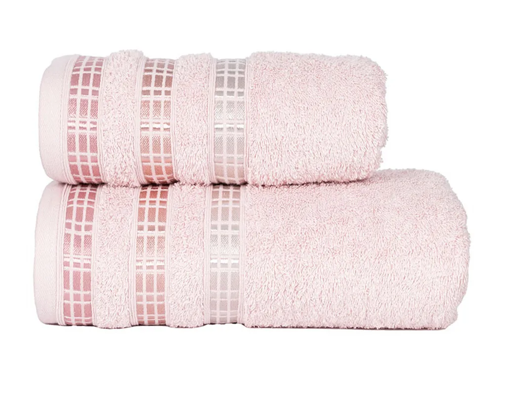 Asciugamano 50x90 Rosa Polvere Mybesthome Luxury | Spugna 500g