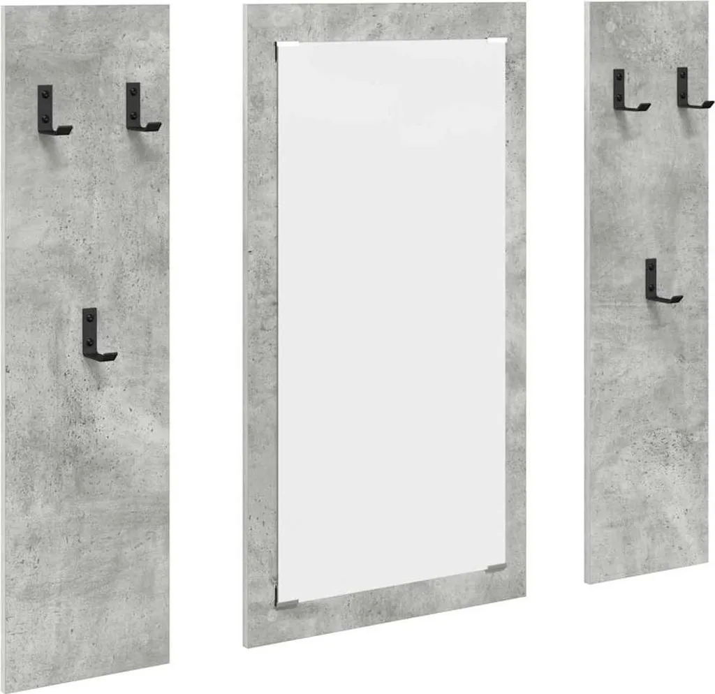 Appendiabiti Ingresso SYFAX™ Grigio Cemento 96x90cm - Salvaspazio