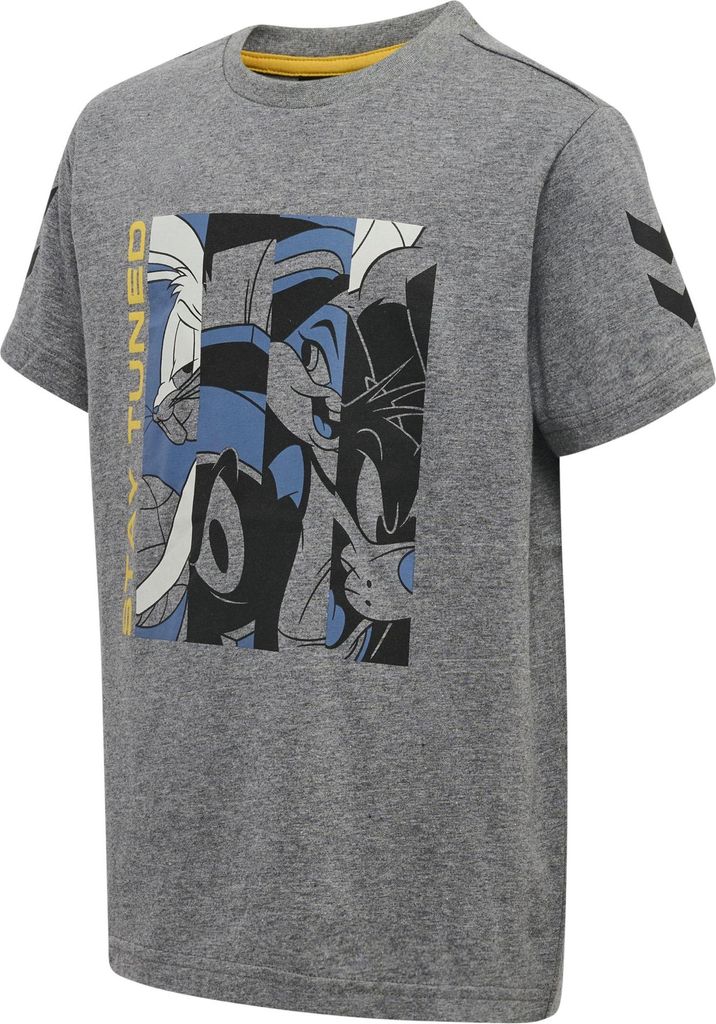 Hummel Hmlspace Jam Tres T-Shirt S/S - medium melange, Größe:116