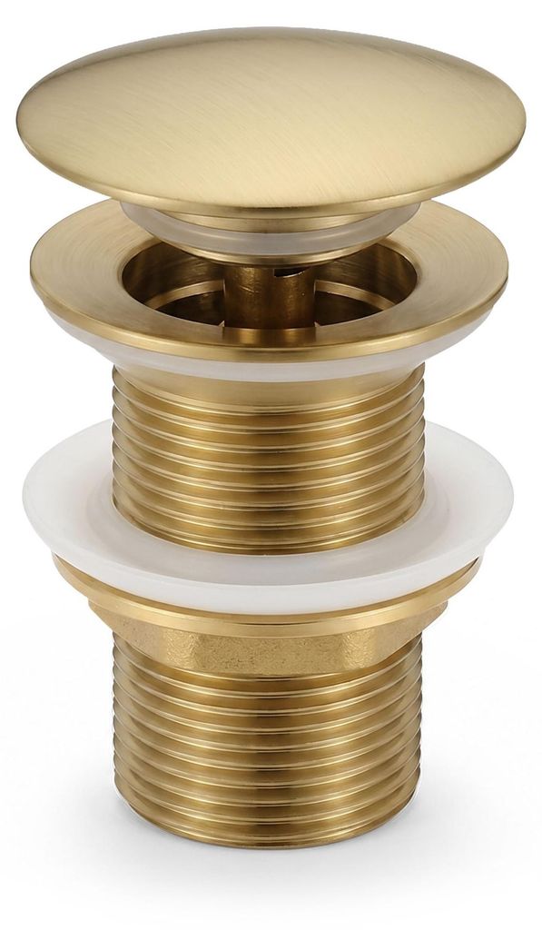 Piletta Click Clack lavabo senza troppo pieno acciaio Immagine del prodotto 