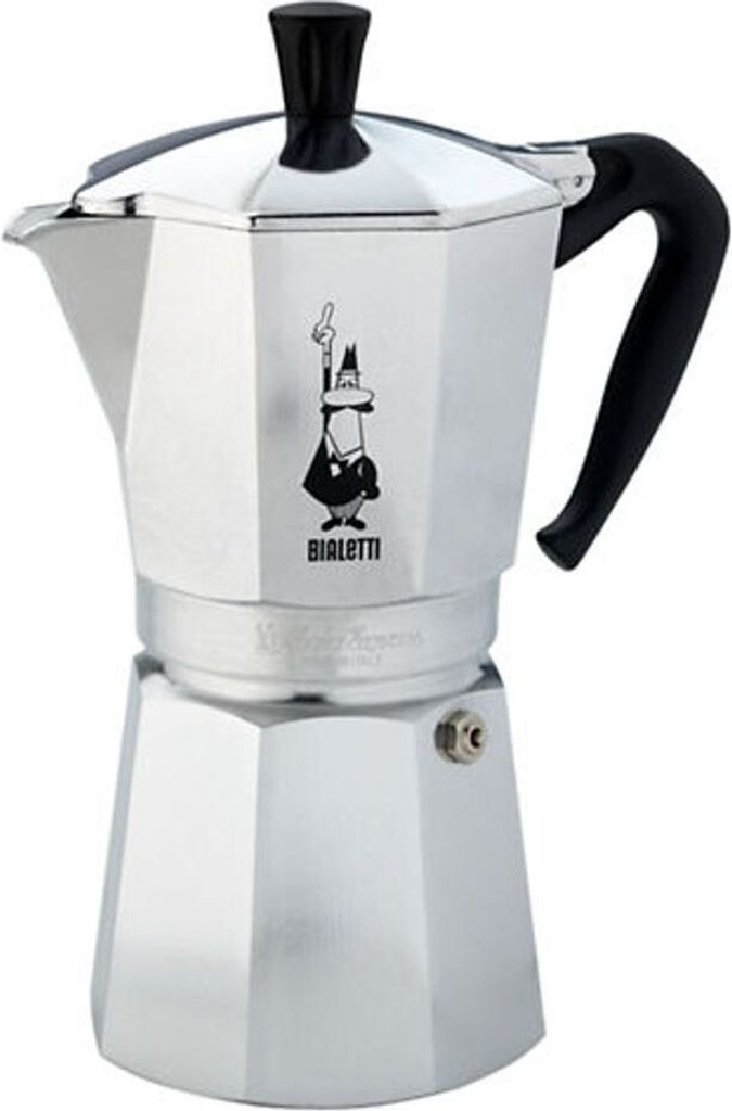 Bialetti Moka Express Cafetière à moka Aluminium, Noir Image du produit 