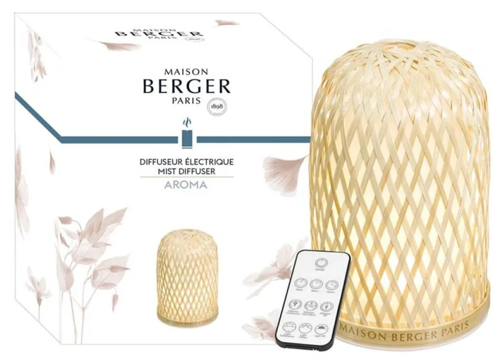 Humidificateur et diffuseur d'huiles essentielles en bois de bambou