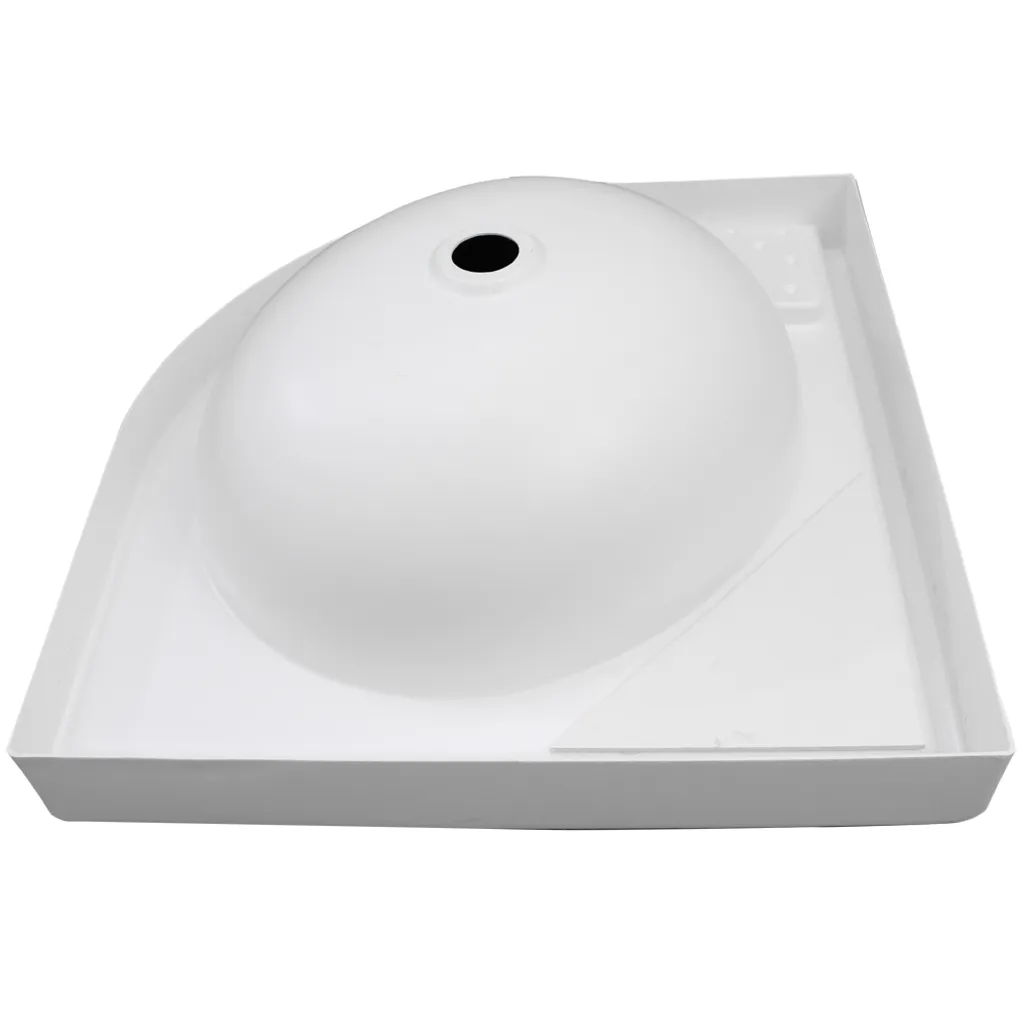 Vasque d'angle pour caravane et bateau, évier compact blanc - 3