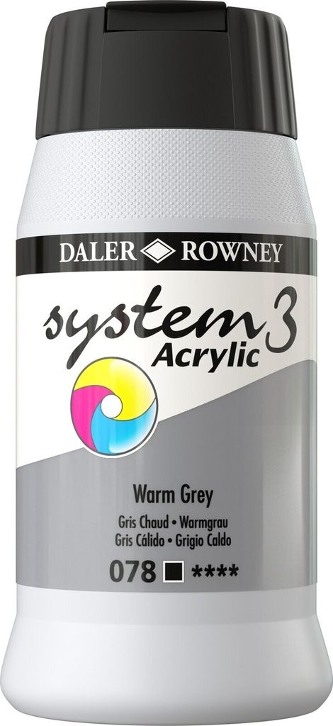Daler Rowney System3 Acrylfarbe Warm Grey 500 ml 1 Stck