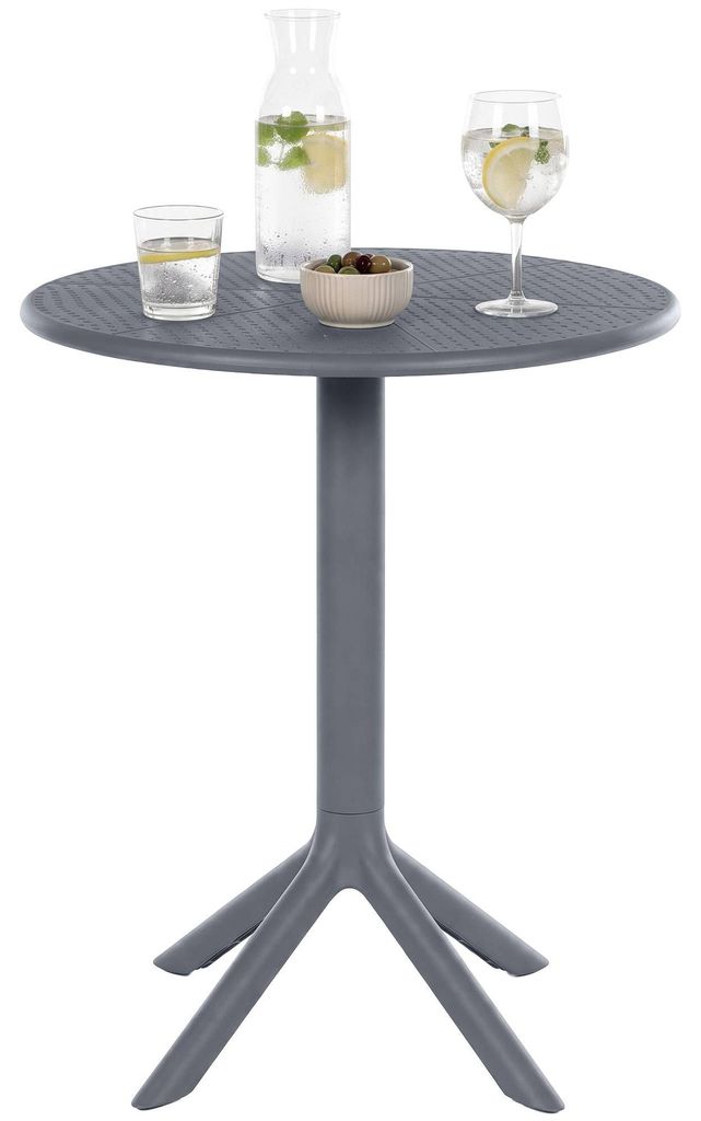 CLP Gartentisch Lacota rund 60 cm wetterfest UV-beständig Produktbild  KI-generiertes Bild