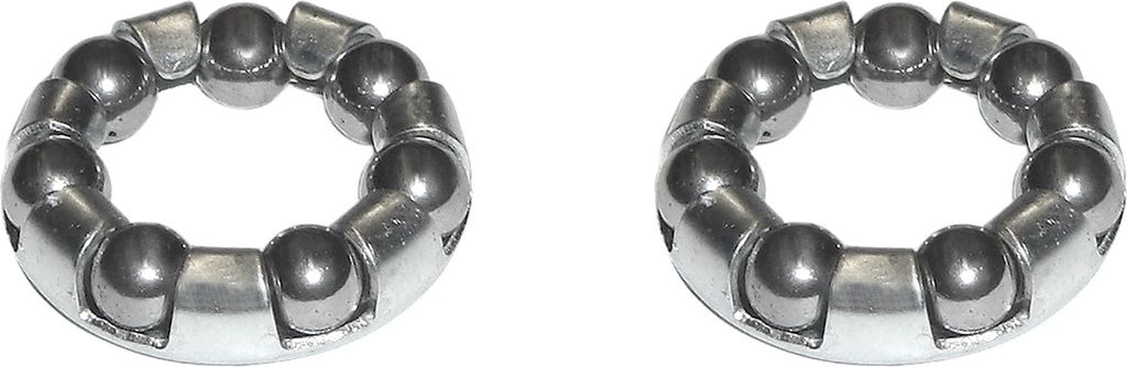 Kugelring mit 7 Kugeln 3/16'' für Vorderrad-Nabe außen Ø 20 mm, silber (2er Pack)