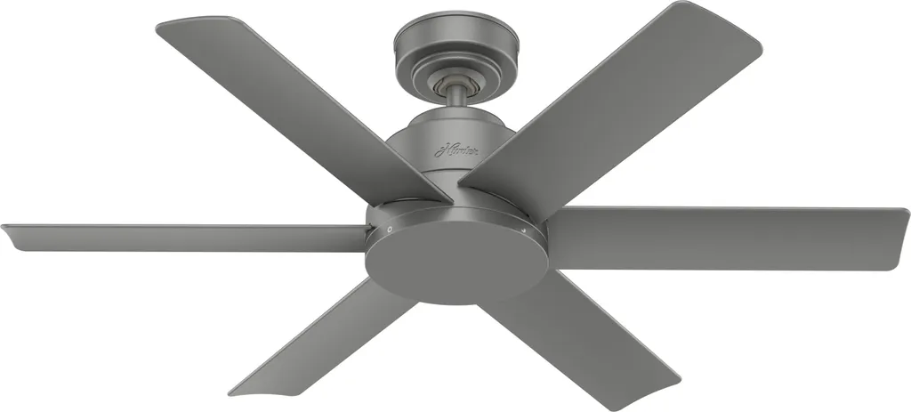 Ventilateur de plafond silencieux Kennicott Argent 112 cm avec mural