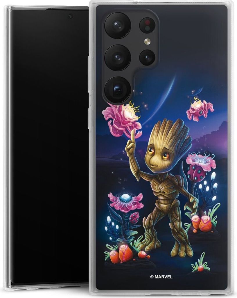 DeinDesign Handyhülle für Samsung Galaxy S23 Ultra Silikon Hülle Case Smartphone Schutzhülle Marvel Guardians Of The Galaxy Baby Groot