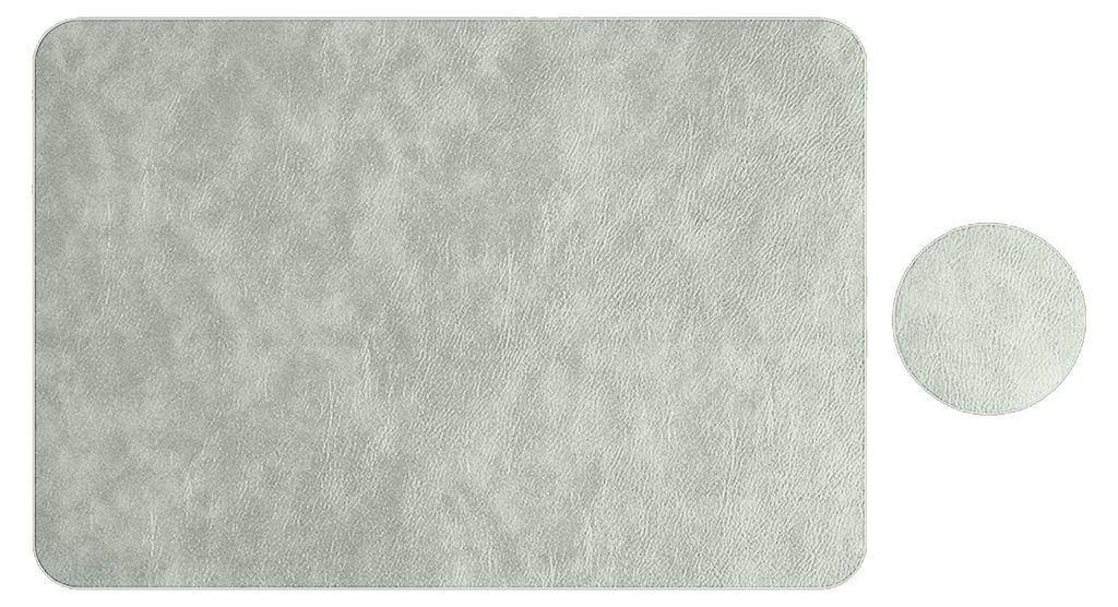 Platzset aus Kunstleder, Untersetzer, Hitzeisolierende Matte, doppelseitig wasserdicht, für Küchenarbeitsplatten und Esstische
