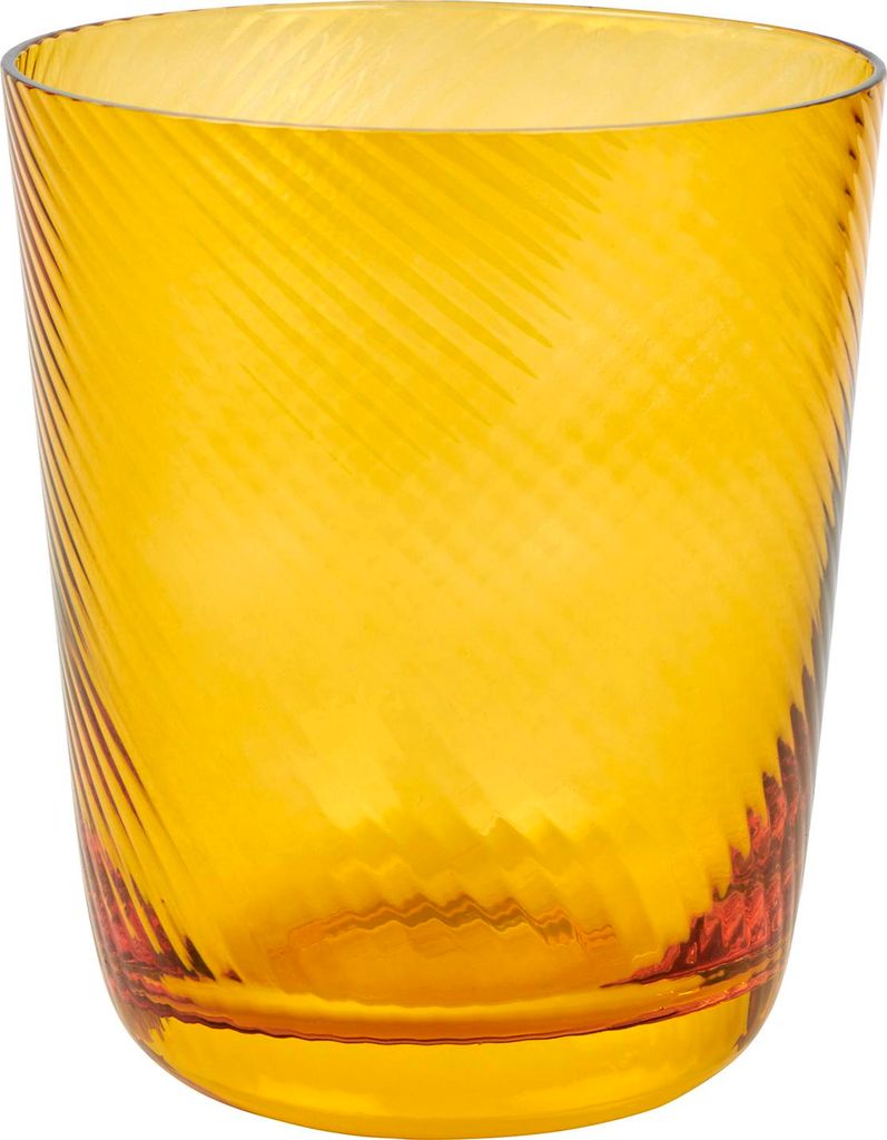 Lambert Korfu, Trinkglas bernstein, H 10 cm D 8,5 cm 10301