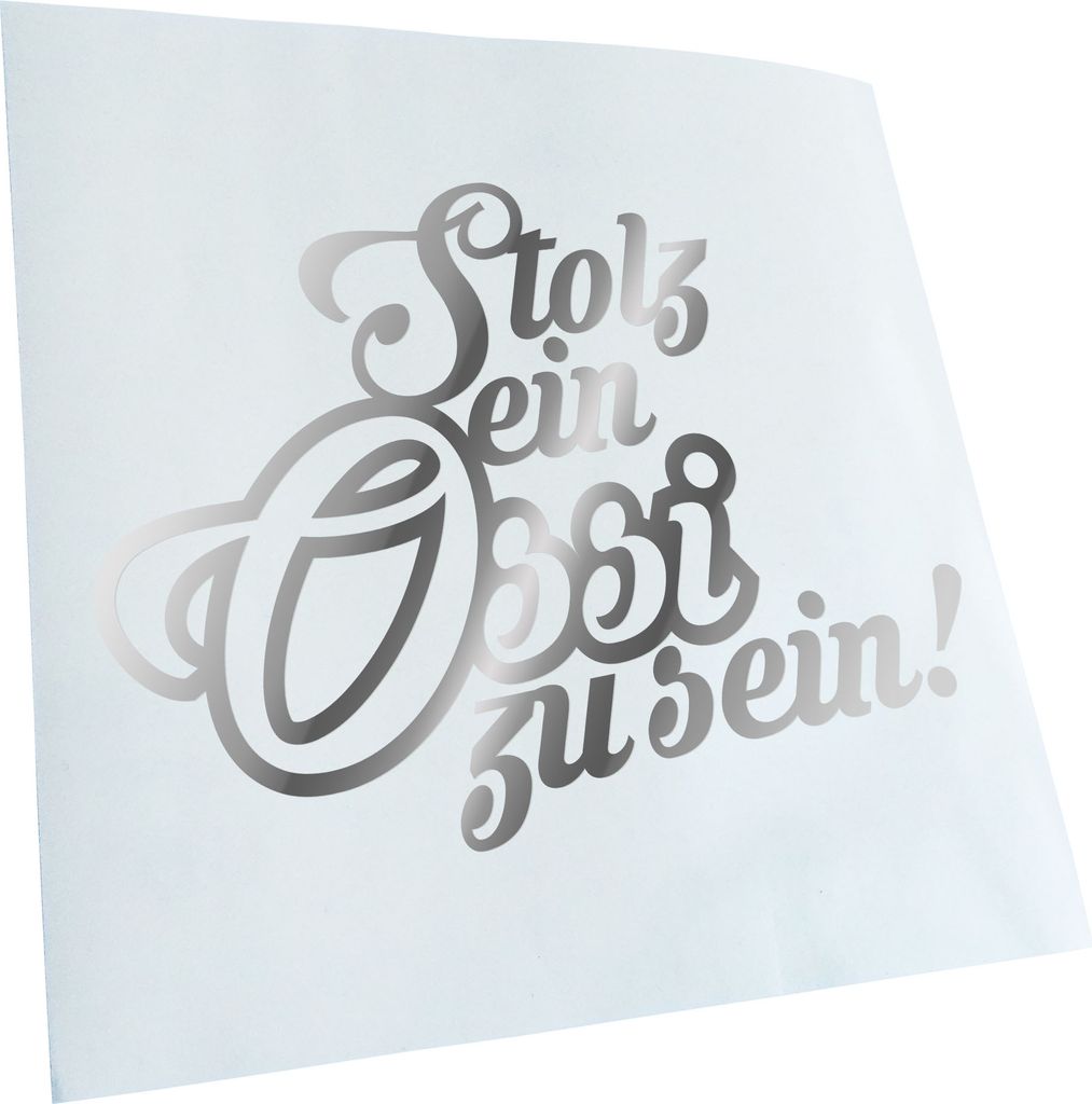 Kiwistar - Autoaufkleber - Stolz ein Ossi zu sein - Gold - 14x10cm - Aufkleber für Auto, Laptop, Fahrrad, LKW, Motorrad mehrfarbig JDM Decal Racing