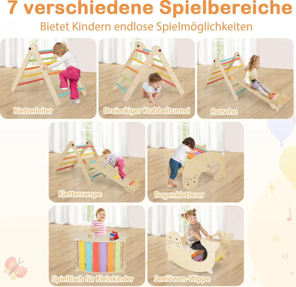 Structure d'escalade intérieure enfant pour activité physique et jeu - 2