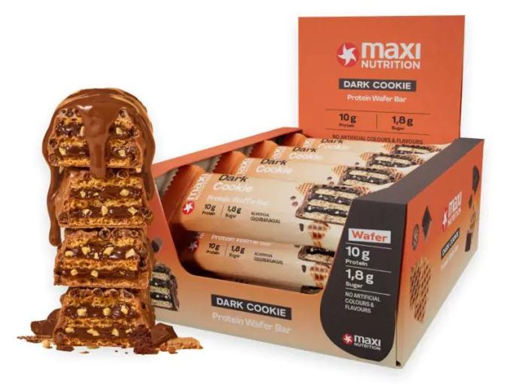 MaxiNutrition Protein Waffle Bar 12x40g - Dark Cookie