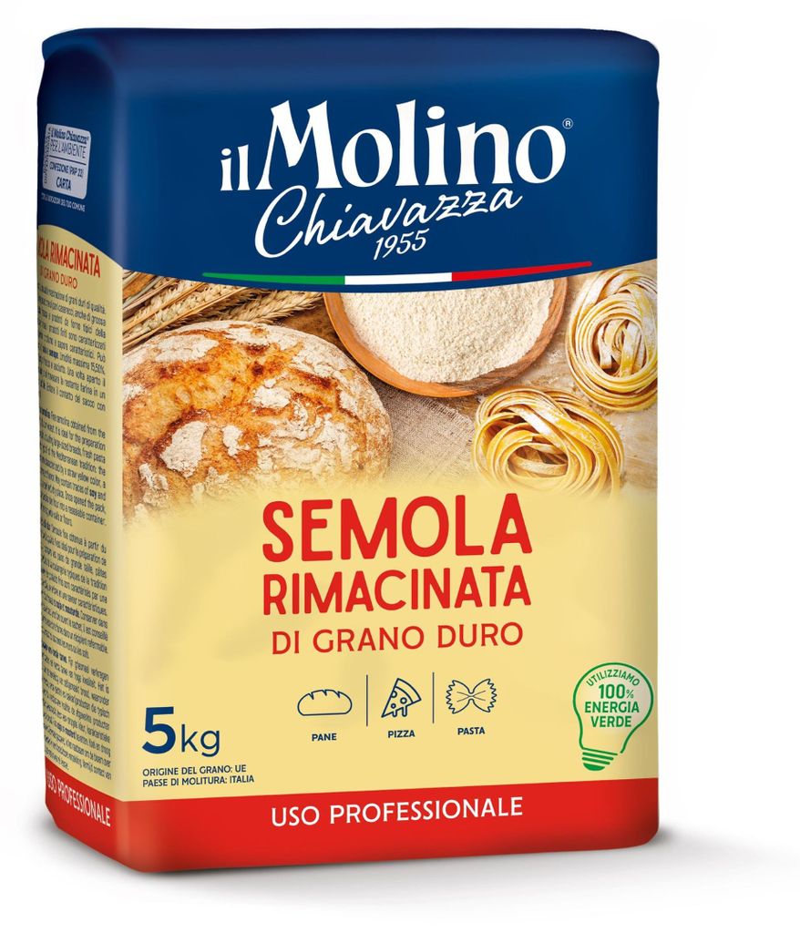 Semoule de blé dur, 5 kg - Marque : Chiavazza Image du produit 
