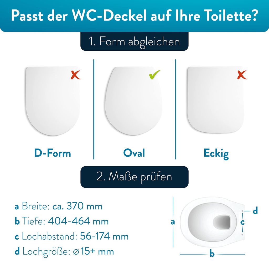 BENKSTEIN Premium Toilettendeckel - antibakteriell oval Produktbild 7