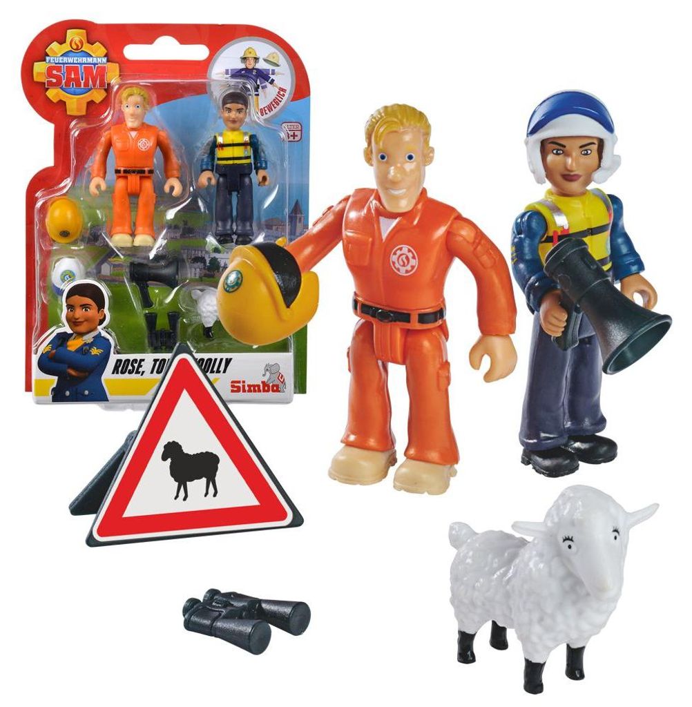 Rose, Tom, Wolly | Spiel-Figuren Set | Feuerwehrmann Sam | Produktbild 