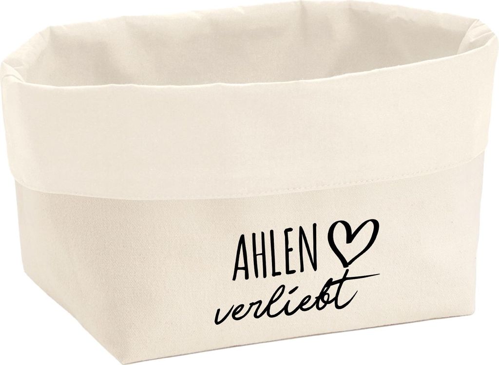 Huuraa Organizer Ahlen verliebt 8 Liter Large Canvas Baumwolle Utensilo Geschenkidee