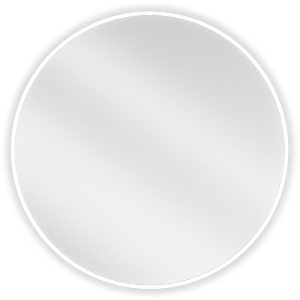 Mexen Loft lustro łazienkowe okragłe 70 cm, rama biała - Zdjęcie produktu 