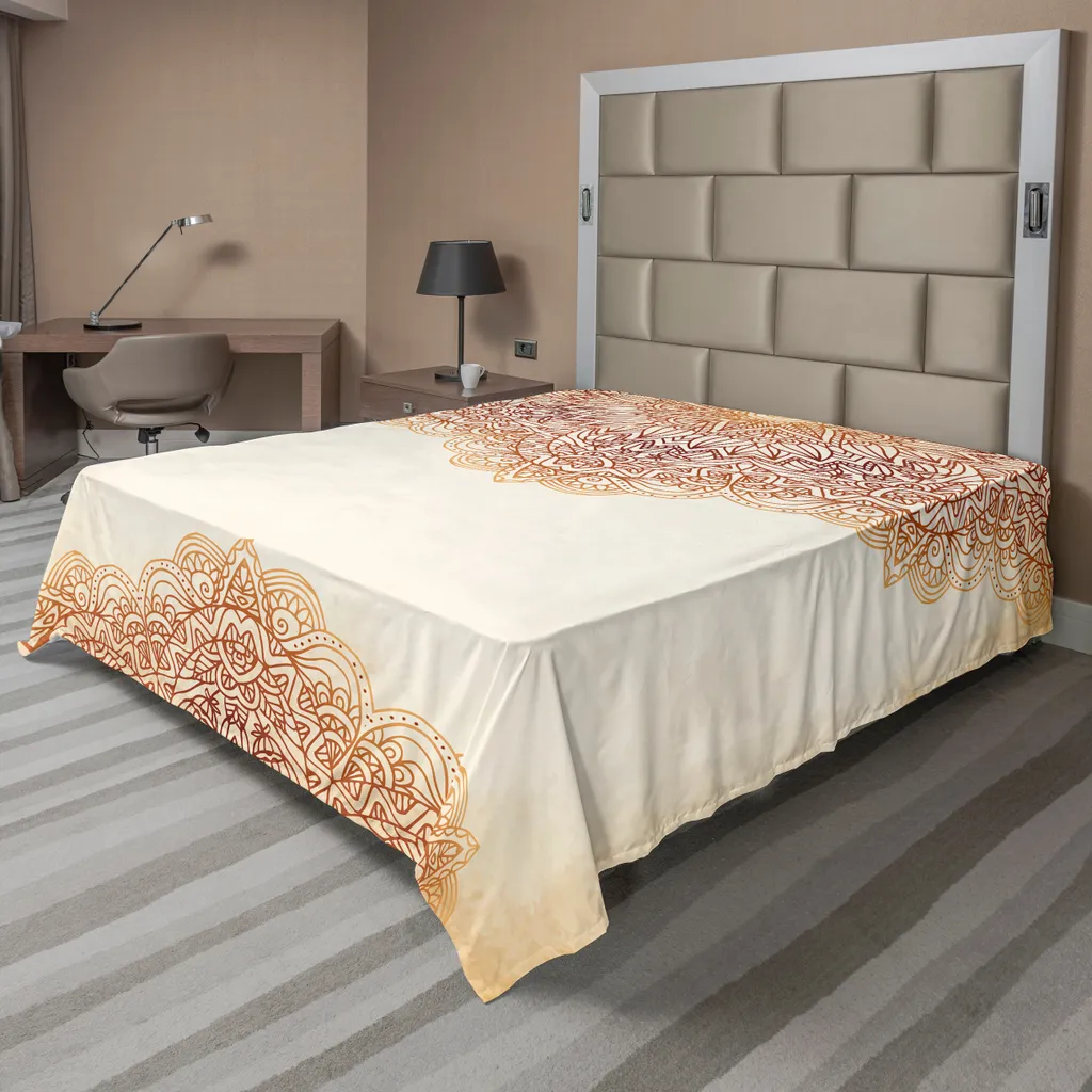 Lenzuolo Piano ABAKUHAUS 266x260 cm - Microfibra Stampa Mandala