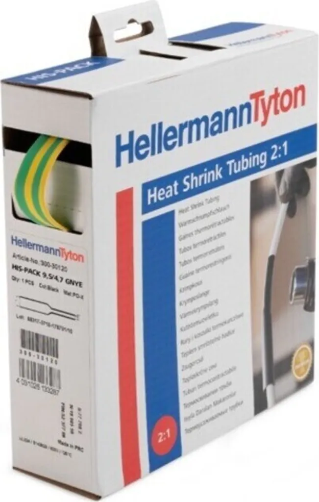 Gaine thermo rouge HellermannTyton 5m HIS-1-POX-RD haute qualité