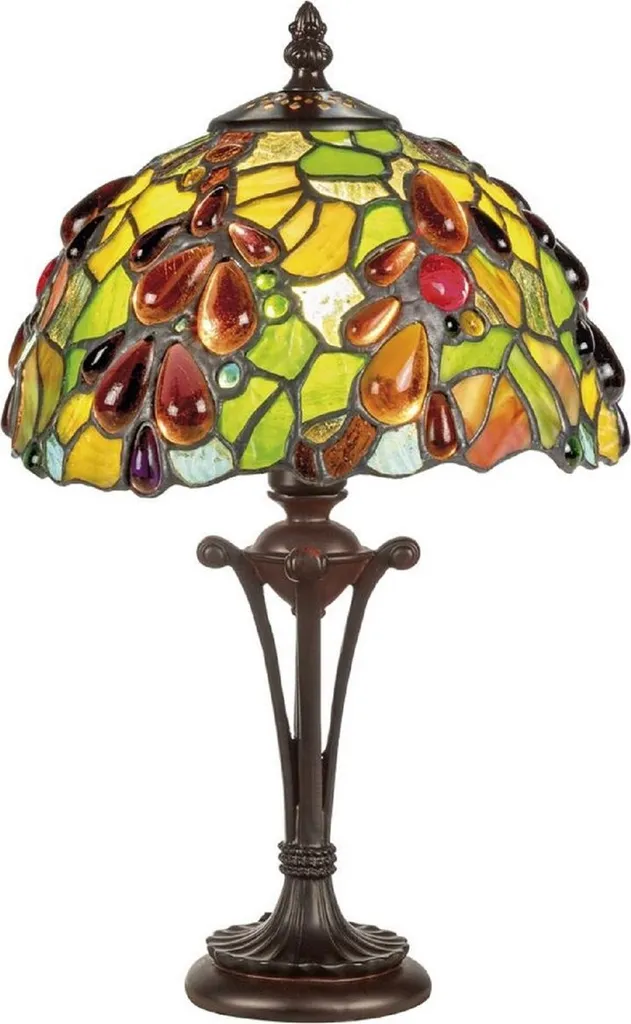Lampe Tiffany pour Tabouret et Guéridon - Éclairage d'Ambiance Multicolore