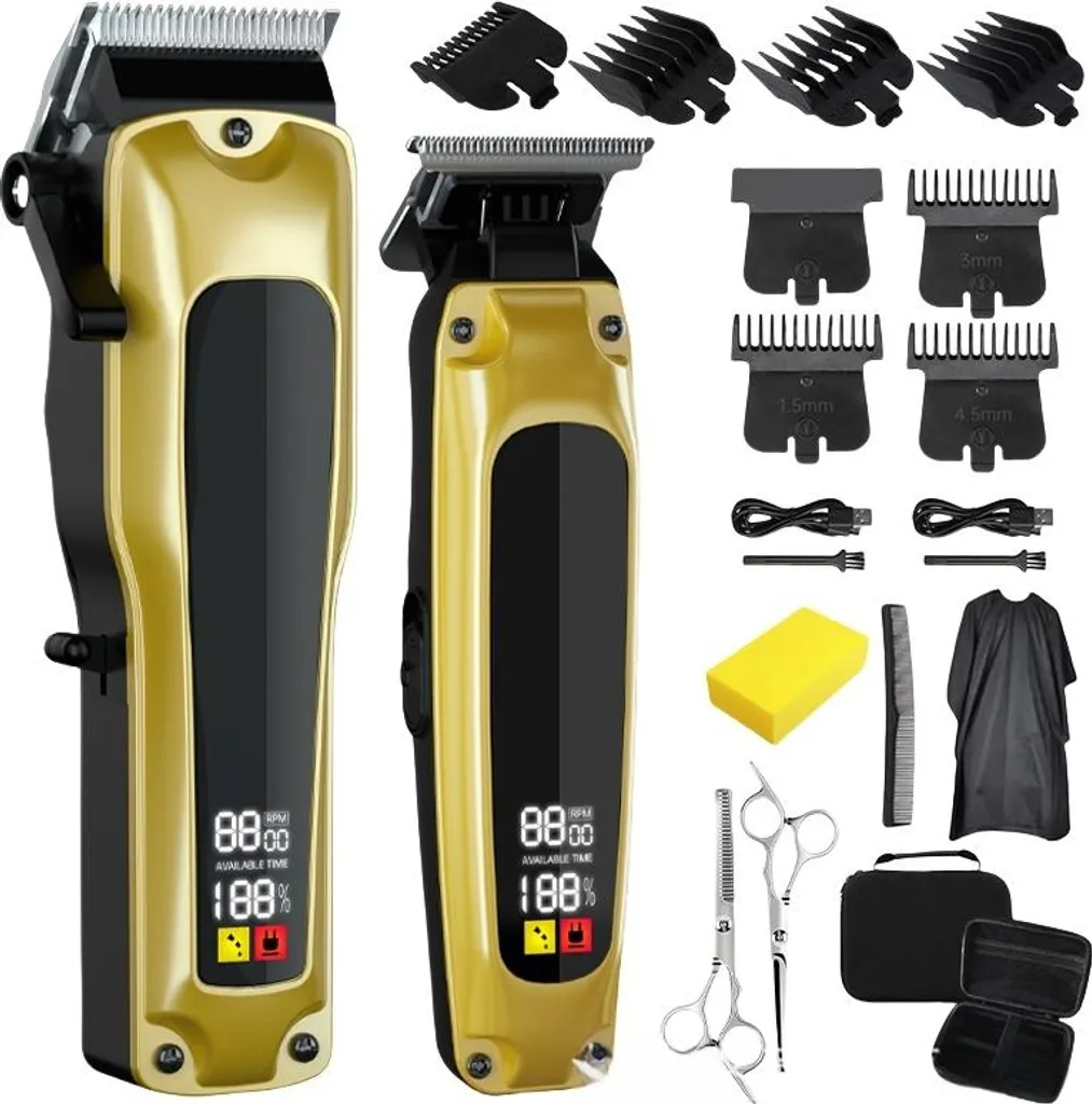 Rasoio Professionale INF LED | Tagliacapelli USB-C 8500 RPM Uso Domestico