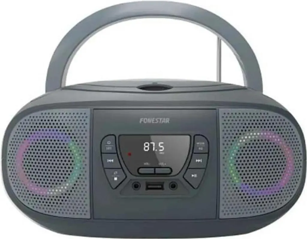 Radio CD Portable Fonestar Boom-go-g Noir One Size avec Prise 220V EU