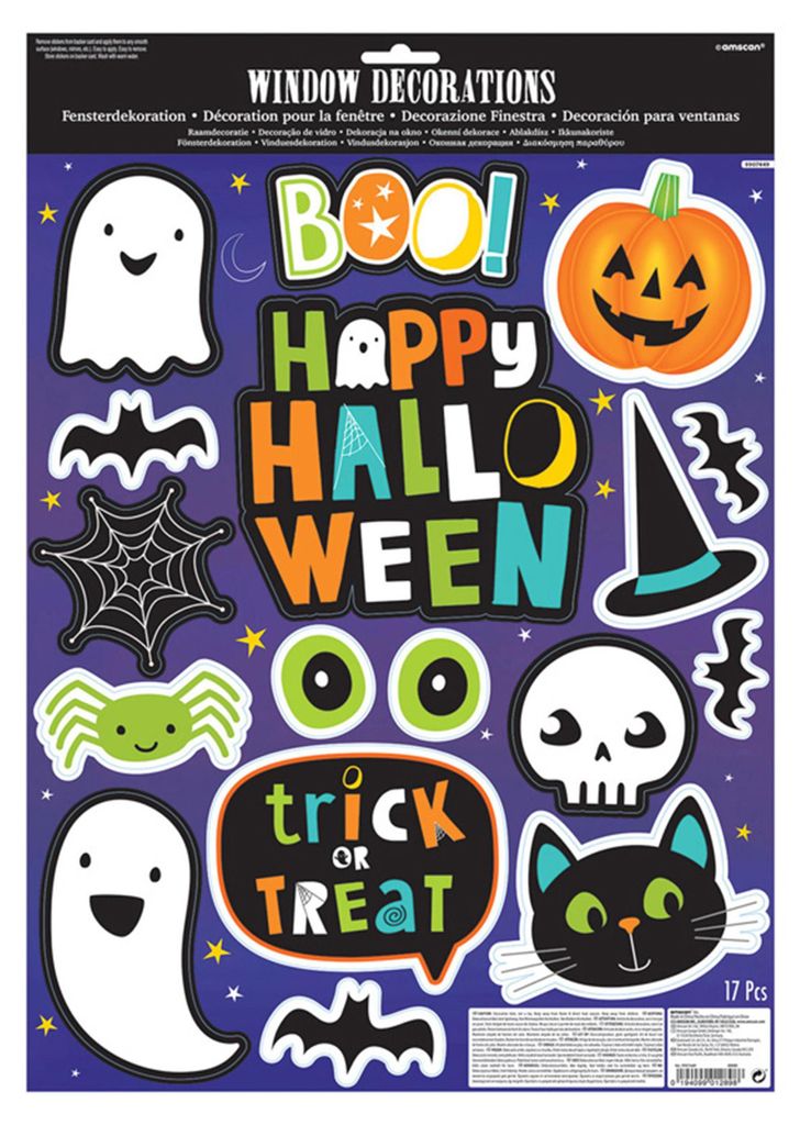 Halloween Fensteraufkleber 1 Set