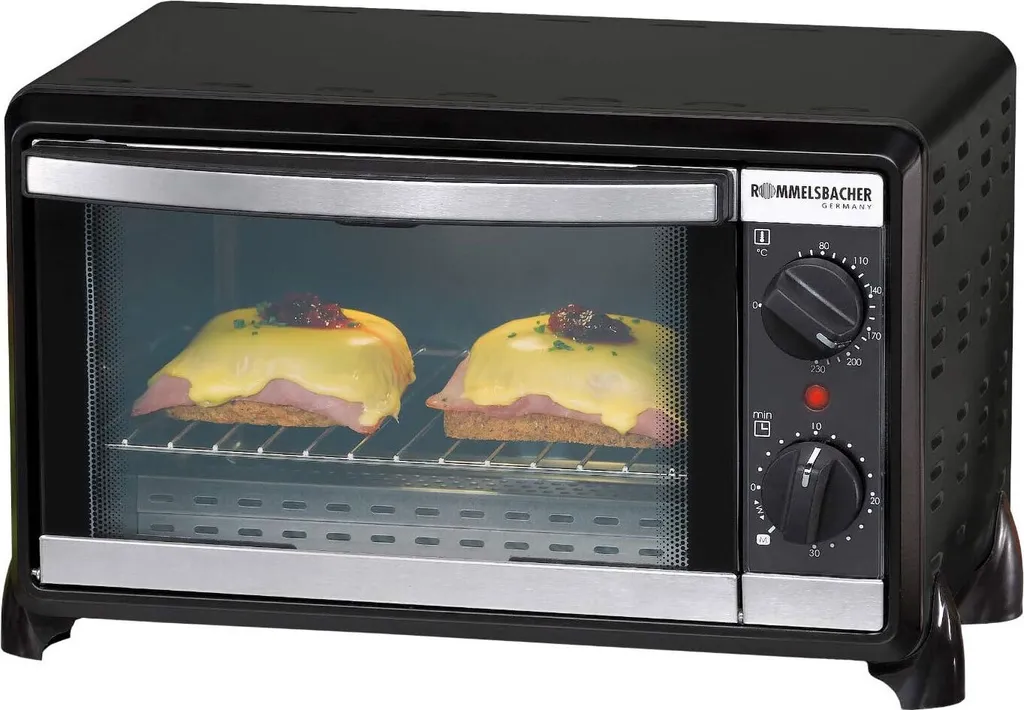 Petit four gain de place Rommelsbacher BG 950 pour petites cuisines 10L