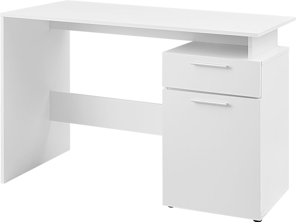 ACAZA - Schreibtisch - Computertisch - Bürotisch - Desk - 110x75x53 cm - Weiss