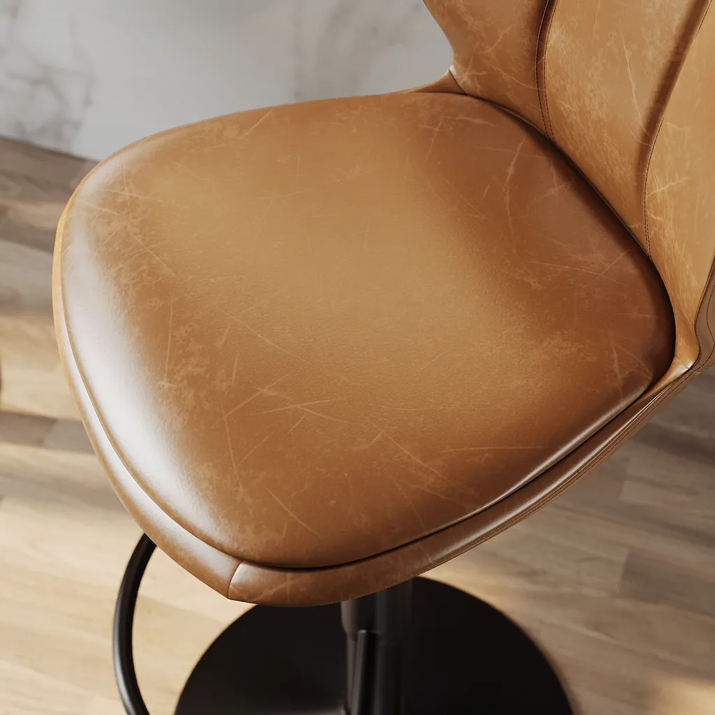 Tabouret de Bar Stable 120kg SONNI : Confort Pivotant et Hauteur Variable
