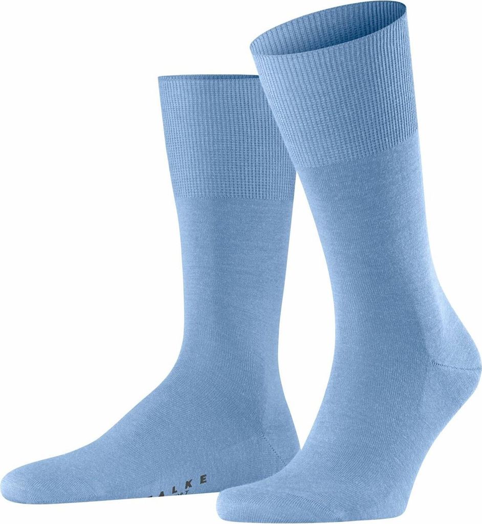 FALKE Airport Merino-Socken Herren cornflower blue 41-42