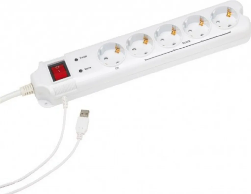 Multiprise Gembird PCW-MS2G avec protection contre les surtensions 250V
