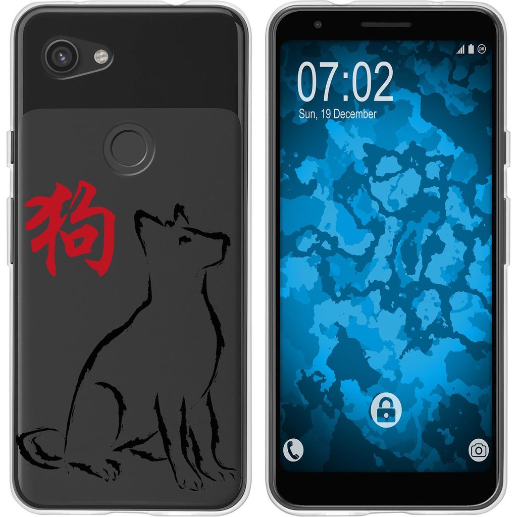 PhoneNatic Case kompatibel mit Google Pixel 3a XL Silikon-Hülle Tierkreis Chinesisch M11