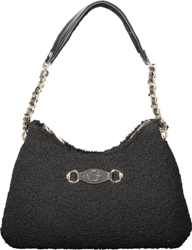Sac à main Guess WG953218 noir élégant avec logo iconique en relief
