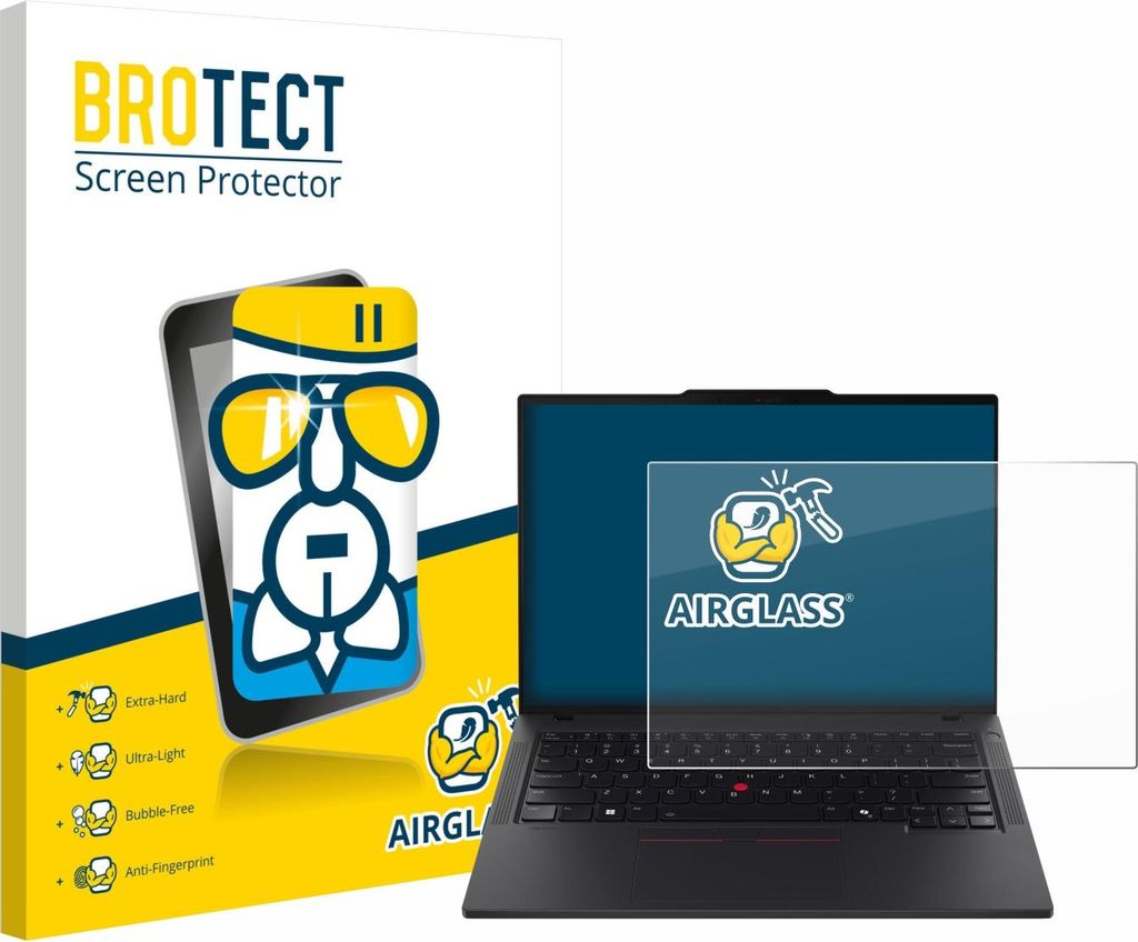 BROTECT Schutzglas für Lenovo ThinkPad T14 Gen 6 Schutzfolie Panzer Folie Glas Display Schutz klar