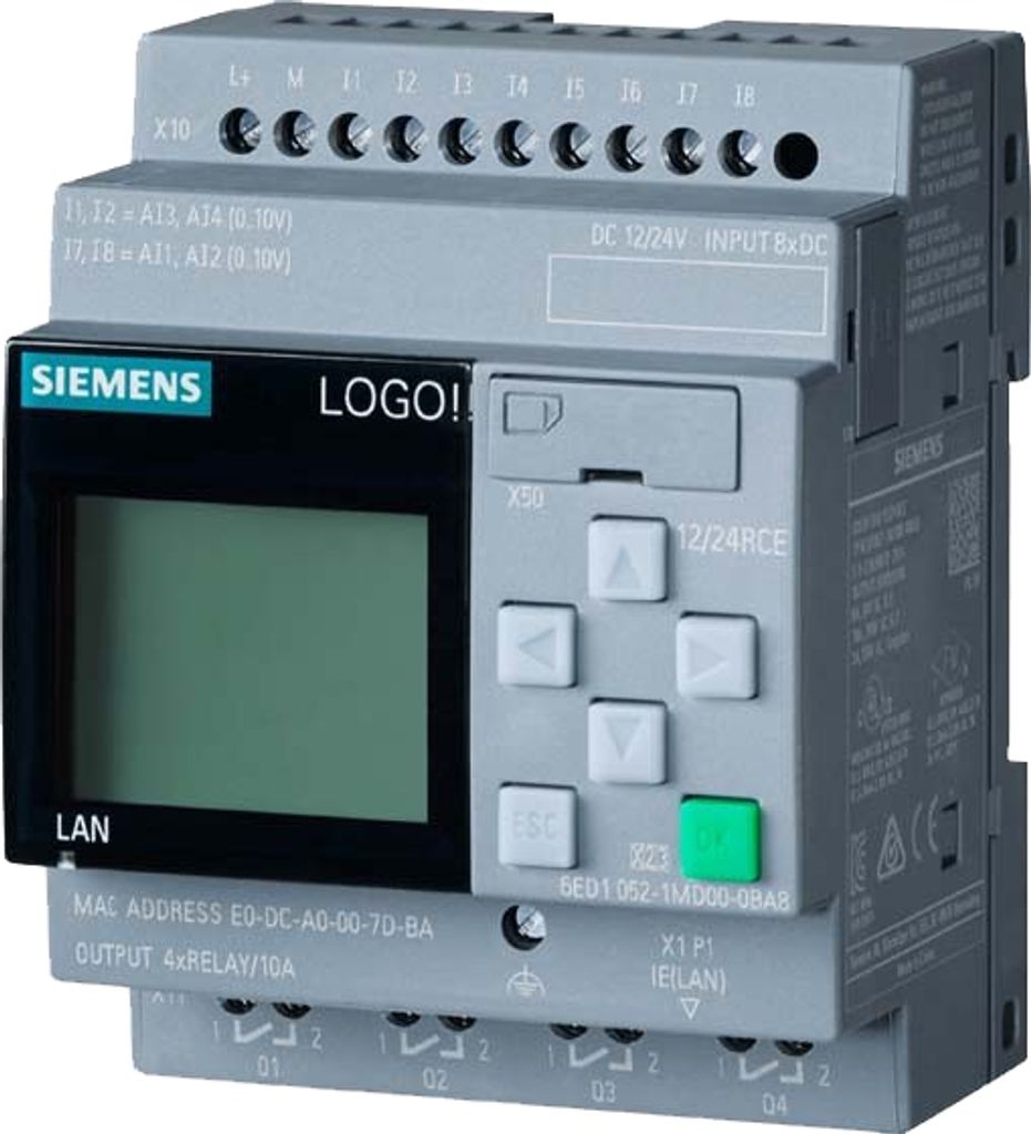 Siemens LOGO! 6ED1052-1MD08-0BA2 12/24RCE 8.4