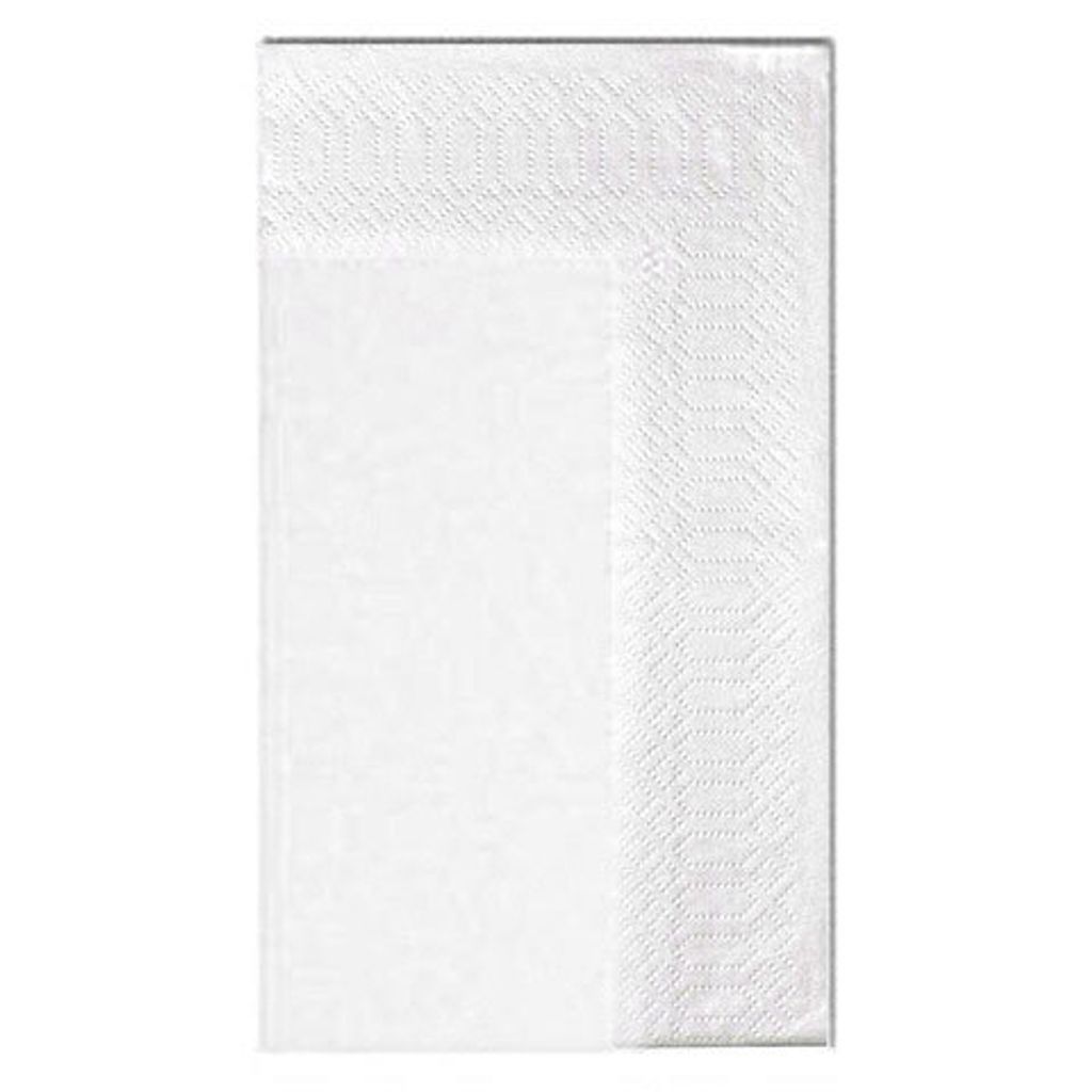 1000x Servietten 32 x 32 cm 1/8 -Falz 2-lagig weiß Produktbild 