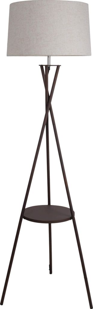 Näve Leuchten Stehleuchte mit integriertem Tisch "TORA" H: 158cm rostfarben/beige Stehleuchte mit integriertem Tisch "TORA" H: 158cm rostfarben/be...