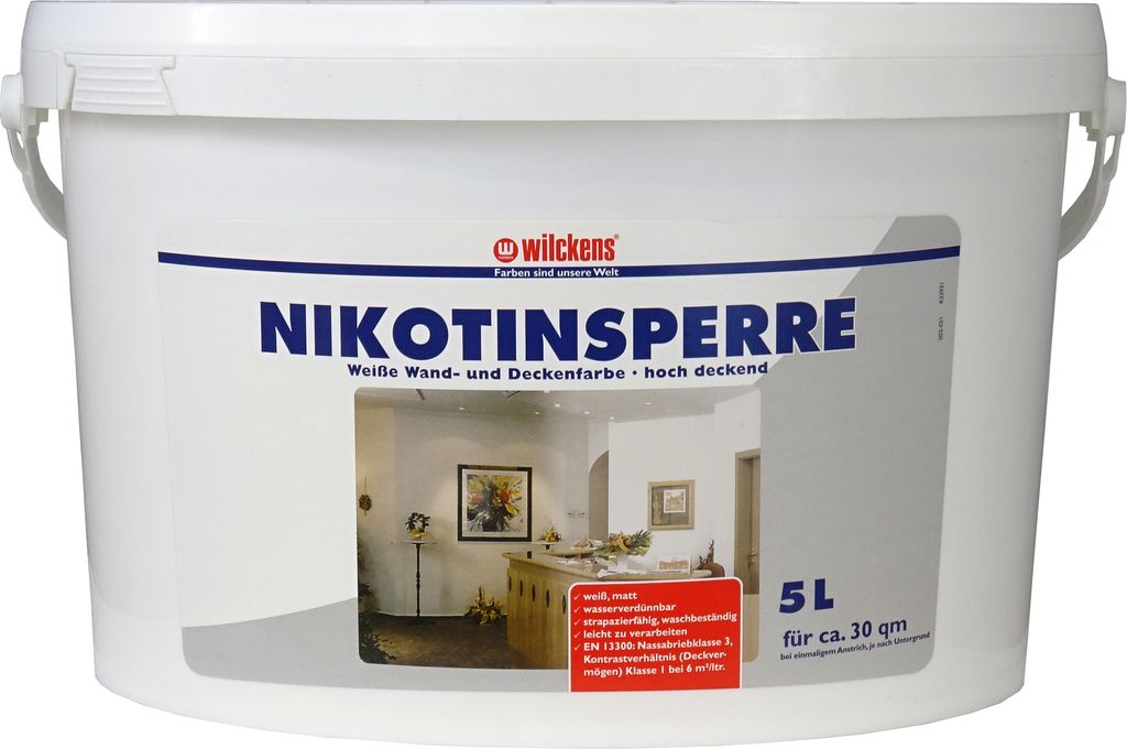 Wilckens Nikotinsperre matt, 5 l, Weiß