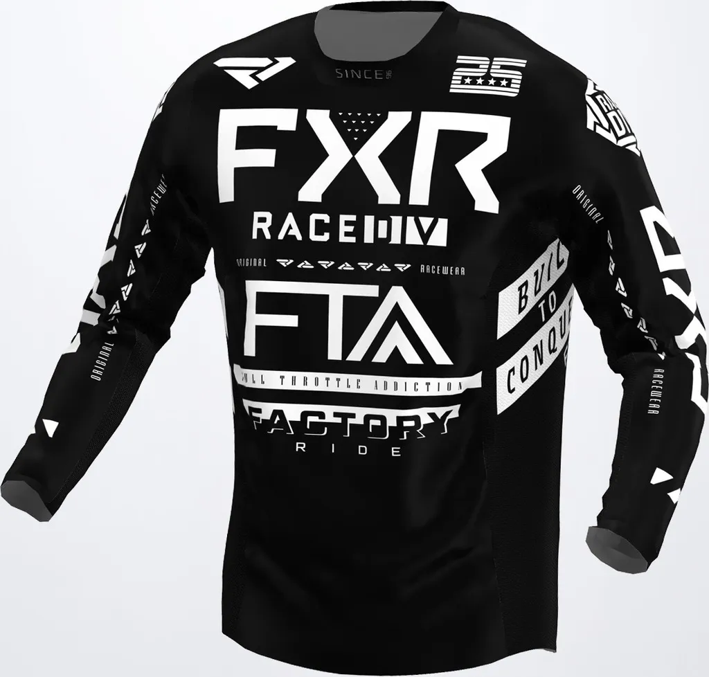 Maillot de Cross FXR Podium Gladiator Coloris Noir Blanc Taille XS