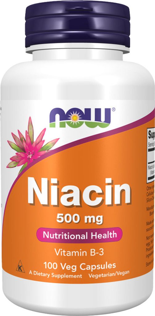 NOW Foods | Niacine 500 mg Productafbeelding 