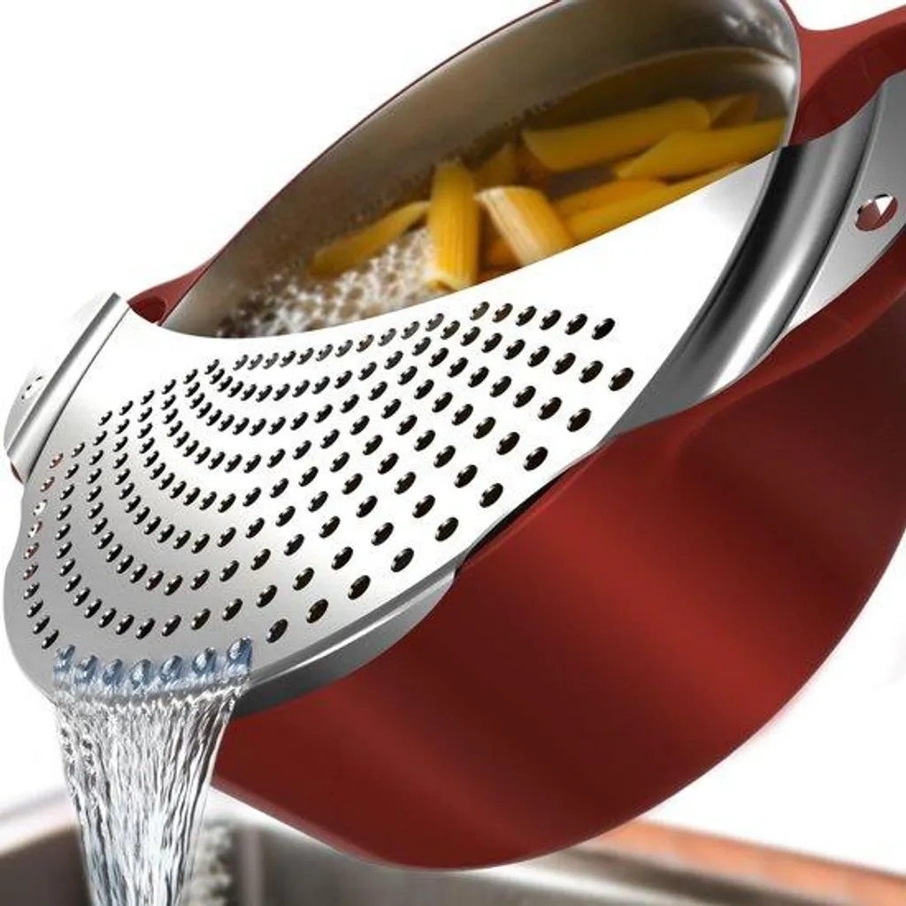 Égouttoir plat universel en inox Menz pour pâtes et pommes de terre 26cm