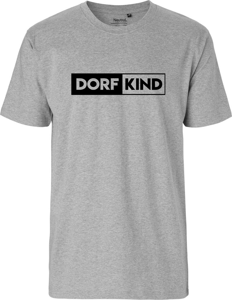 Hellweg Druckerei Mens T-Shirt Dorfkind Modern Geschenk Größe XL Sport Grey Bio Baumwolle Fairtrade Dorfkind Präsent