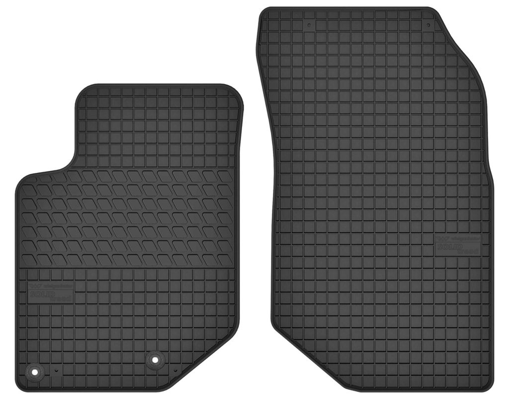 Tapis avant caoutchouc noir pour Peugeot 2008 II 2019- Image du produit 