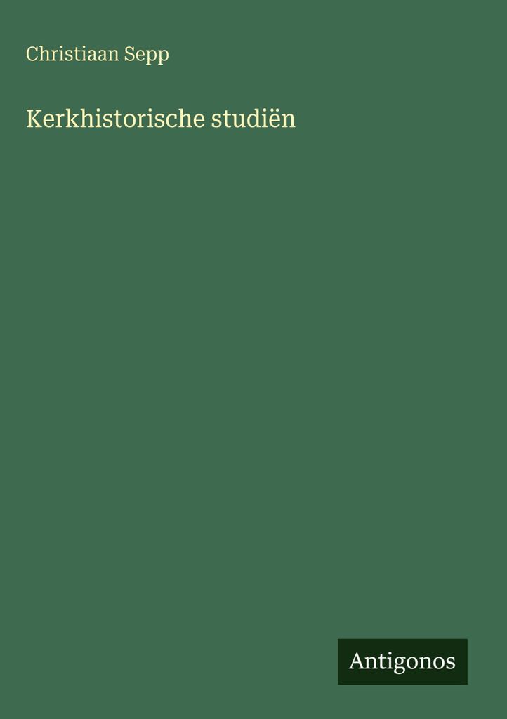 Kirchengeschichtliche Studien