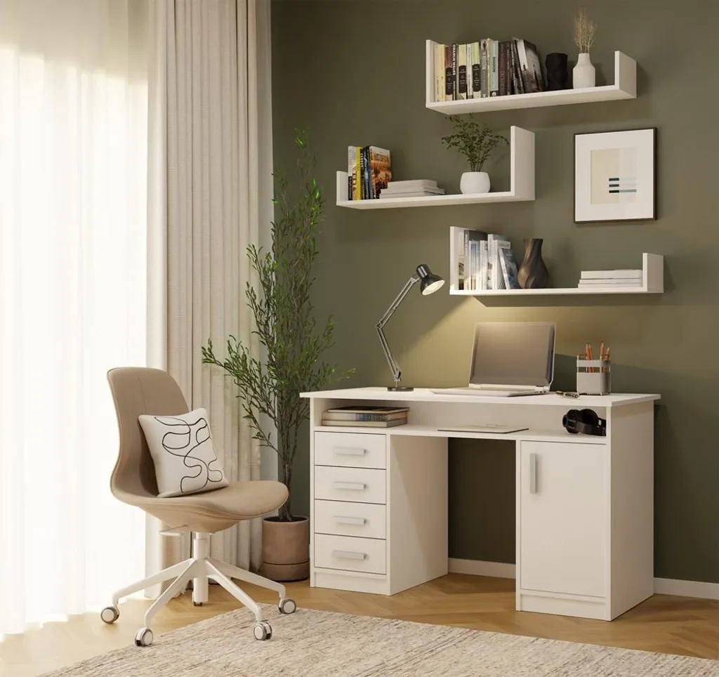 Décorer son Salon avec les Étagères Suspendues Blanches Modulables