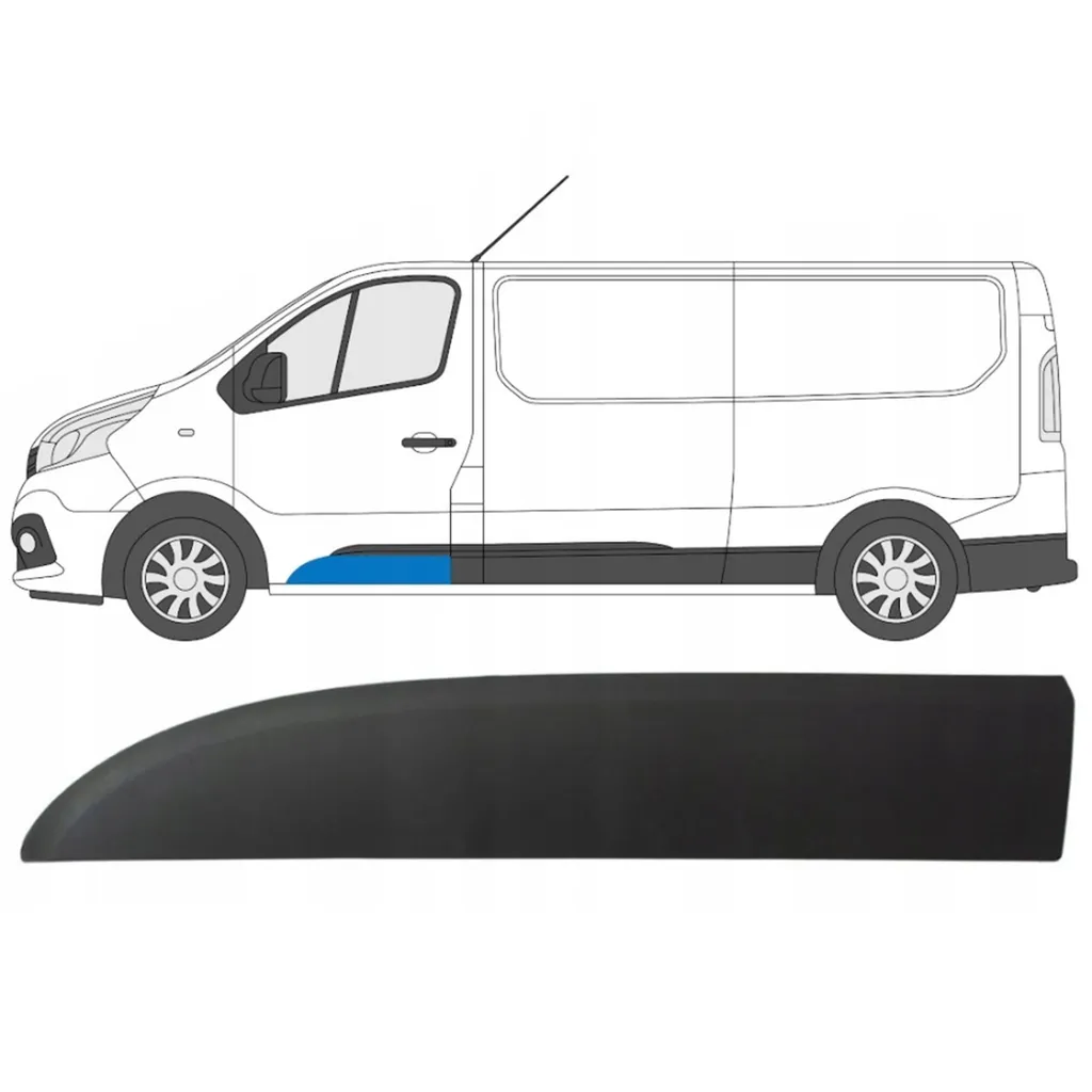 Rénovation Carrosserie Nissan NV300 : Moulure Latérale Gauche 2016-2022